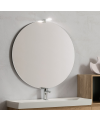 Miroir salle de bain suspendu, rond sans éclairage épaisseur 2.2cm diametre 105cm, 120cm, 140cm, comsfera