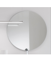 Miroir salle de bain suspendu, rond sans éclairage épaisseur 2.2cm diametre 105cm, 120cm, 140cm, comsfera