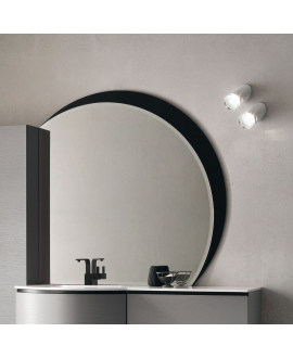 Miroir contemporain, salle de bain, quart de rond 119.2x119.2x2.6cm sans éclairage comp sunset 4123.