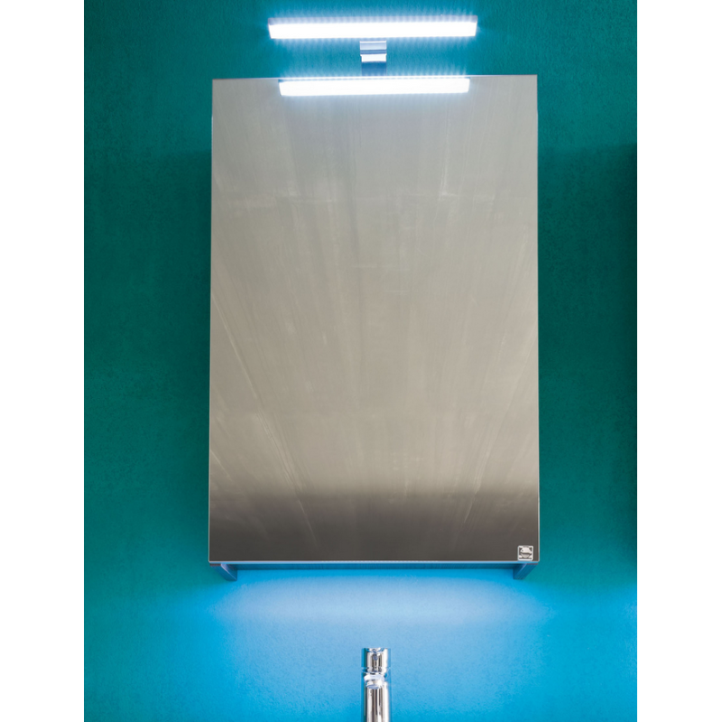 Miroir contemporain, salle de bain, avec porte G/D, L 50cm, P 15cm, H 75cm, comp link 4710.