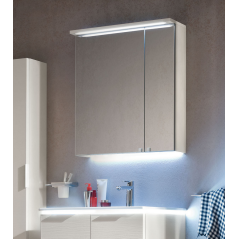 Miroir contemporain, salle de bain, avec 2 portes, L 70cm, P 15cm, H 75cm, comp link 4711.