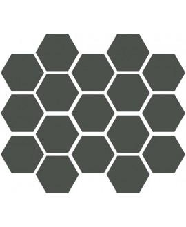 Carrelage hexagonal vert foncé mat tomette 10x11cm antirépant R10 apemontmartre vert