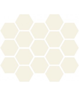 Carrelage hexagonal ivoire mat tomette 10x11cm antirépant R10 apemontmartre ivoire