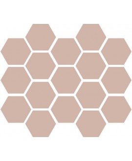 Carrelage hexagonal rose mat tomette 10x11cm antirépant R10 sol et mur apemontmartre rose