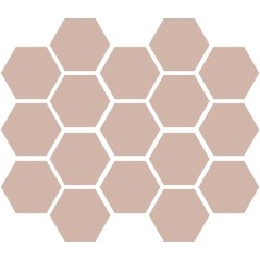 Carrelage hexagonal rose mat tomette 10x11cm antirépant R10 sol et mur apemontmartre rose