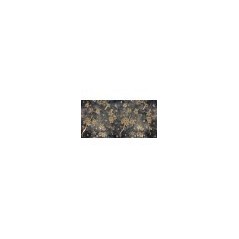 Papier peint vinyle pour mur de salle de bain INKYFIT1802-1 fleur beige sur fond bleu