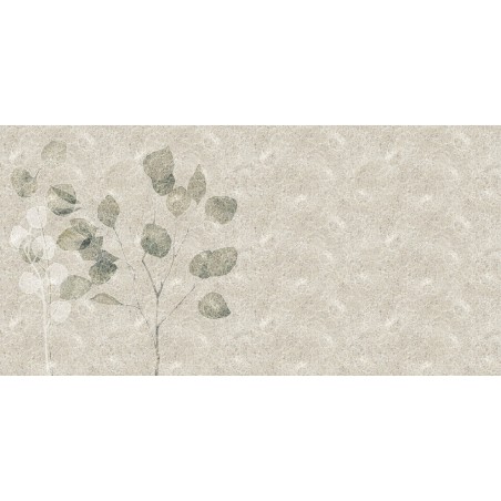 Papier peint vinyle pour mur de salle de bain HORTOBOT_INKYJRD1901 feuille verte