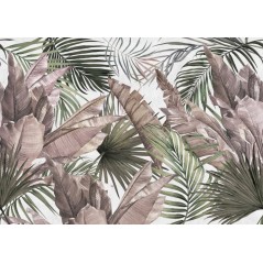 Papier peint vinyle pour mur de salle de bain INKWOTO1901-1 perdu dans la jungle