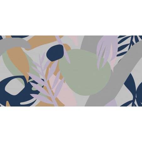 Papier peint vinyle pour mur de salle de bain MESSY_JUNGLE_INKBDUZ1901 jungle