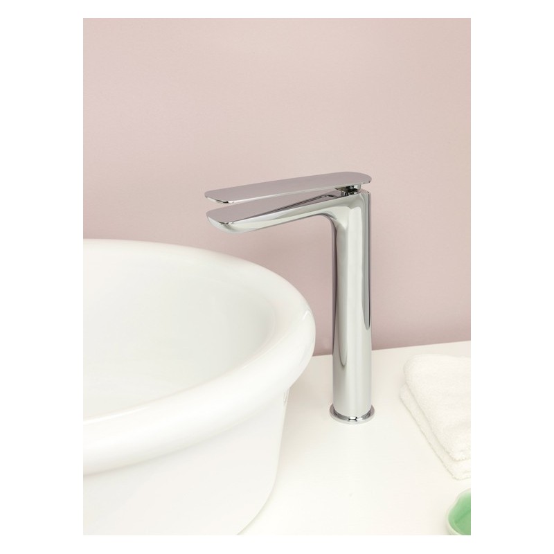 mitigeur lavabo rond réhaussé KH k2202 chromé