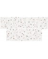 Carrelage imitation terrazzo mat multicolore sur fond blanc rectifié 64.5x64.5cm D lunar blanc.