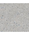Carrelage imitation terrazzo teinté dans la masse, sur fond gris clair rectifié 59.3x59.3, 80x80, 120x120cm Vjanty ceniza