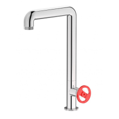 Mitigeur évier chromé contemporain robinet design avec bec pivotant IBBold B1370CC_6 