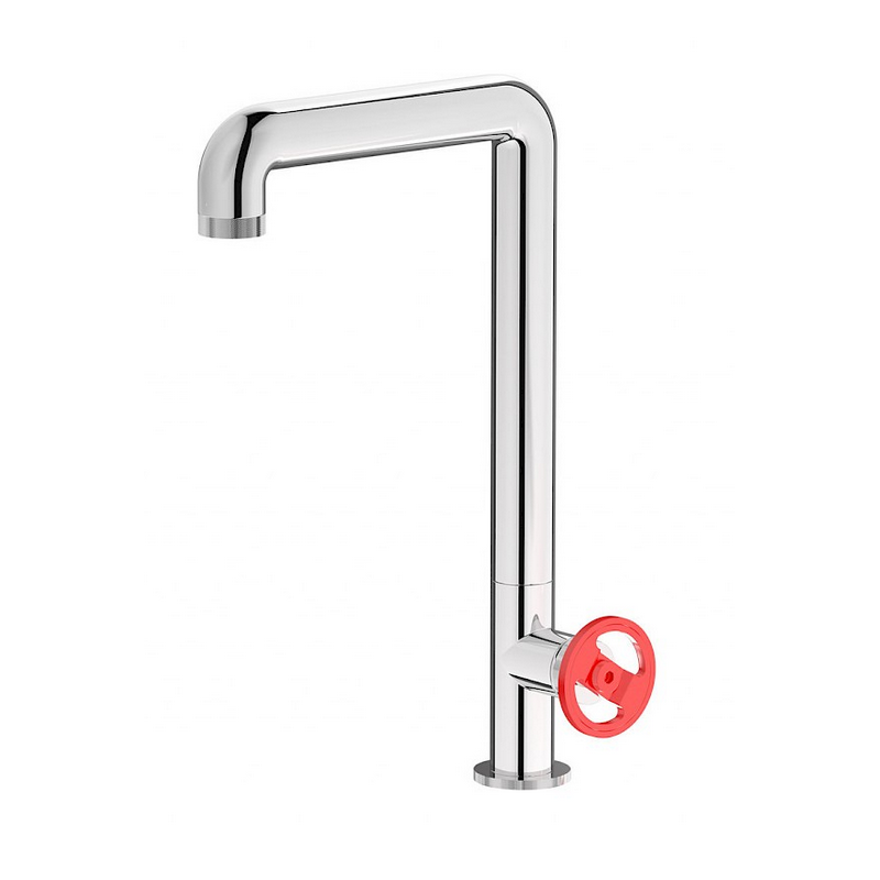 Mitigeur évier chromé contemporain robinet design avec bec pivotant IBBold B1370CC_6 