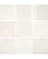 Carrelage effet zellige blanc brillant légèrement nuancé 13x13, 6.5x13 et 6.5x39.6cm, apefado