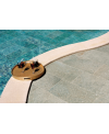 Carrelage piscine imitation pierre de bali gris dénuancé 30x60cm et 15x15cm savbali gris lisse.