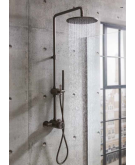 Colonne de douche de salle de bain à poser au mur: chromé, noir mat, or, or rose, nickel brossé IBOLD2800
