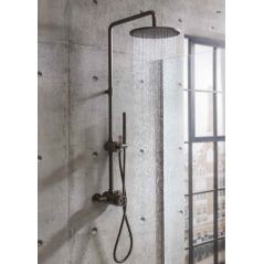 Colonne de douche de salle de bain à poser au mur: chromé, noir mat, or, or rose, nickel brossé IBOLD2800