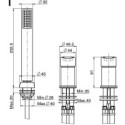 mitigeur baignoire sur gorge mast 3 trous F3144/1