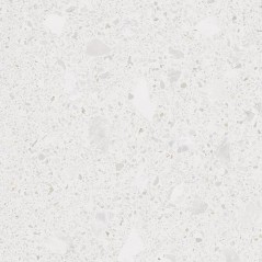 Carrelage imitation terrazzo blanc mat, 120x120cm et 60x60cm rectifié, arcamiscella nacar antidérapant R10