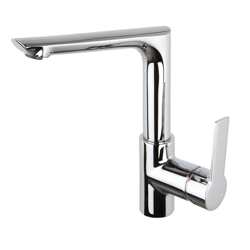 mitigeur lavabo avec bec fondu pivotant mast F3151F chromé