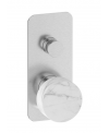 Mitigeur encastré douche 2 voies avec inverseur, marbre blanc: chromé, blanc mat, noir mat, or, or rose, nickel brossé IM310
