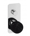 Mitigeur encastré douche 2 voies avec inverseur, marbre blanc: chromé, blanc mat, noir mat, or, or rose, nickel brossé IM310