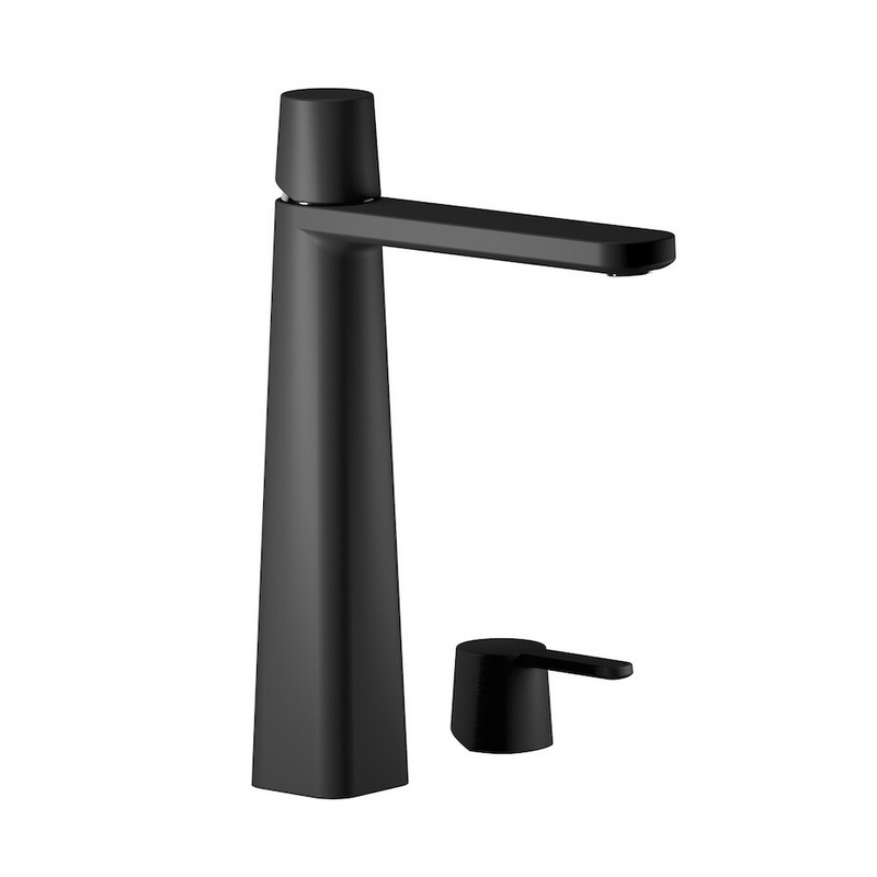 Mitigeur lavabo réhaussé à poser: chromé, blanc mat, noir mat, or brossé, nickel brossé ITAACAA202