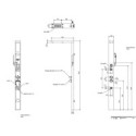 colonne de douche ma801 thermostatique chromée