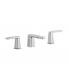 Mitigeur lavabo de salle de bain à poser trois trous: chromé, blanc mat, noir mat, or brossé, nickel brossé ITAACAA392