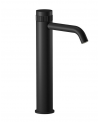 Mitigeur lavabo hydroprogressif haut à poser en laiton: chromé, noir mat, or, or rose, nickel brossé RX202