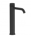 Mitigeur lavabo hydroprogressif haut à poser en laiton: noir chromé, noir chromé brossé, or brossé, or rose brossé RX202