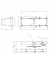 Mitigeur douche mural 2 voies avec inverseur et douchette encastrée: chromé, noir mat, or, or rose, nickel brossé ERX313