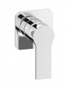 Partie extérieure pour mitigeur de douche encastré à 1 voix: chromé ou noir mat INC300XXXN_19+EWN300
