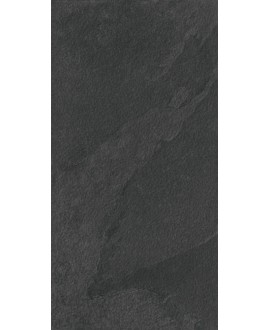Carrelage imitation pierre noire bouchardé 60x120cm rectifié, santamustang black antidérapant R11 A+B+C