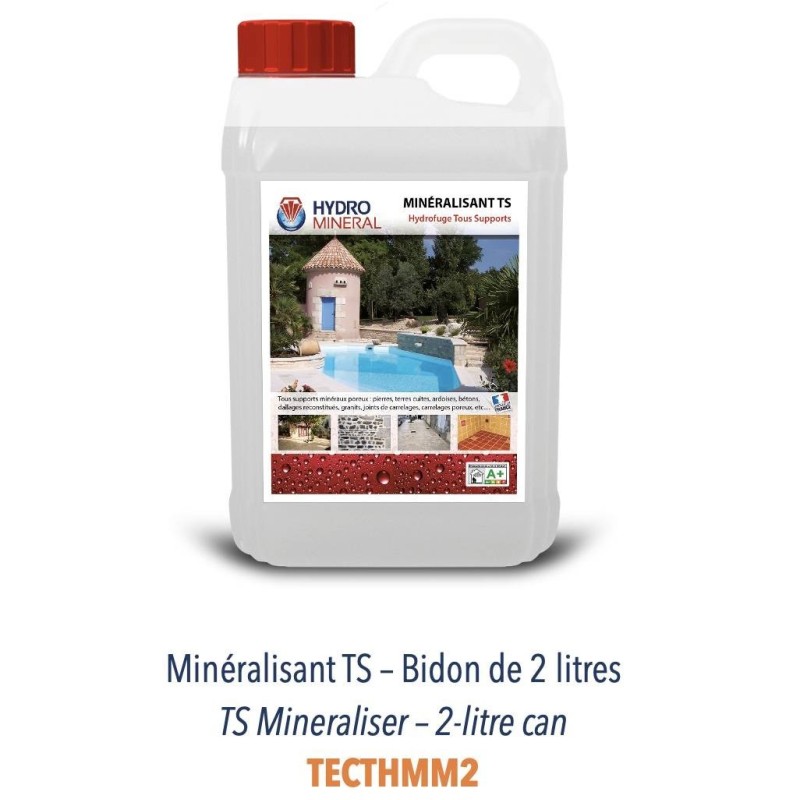 Minéralisant TS pour consolider er imperméabiliser les supports poreux 2L