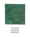 Mosaique zellige salle de bain crédence cuisine D 5x5cm vert emeraude sur trame 30x30cm