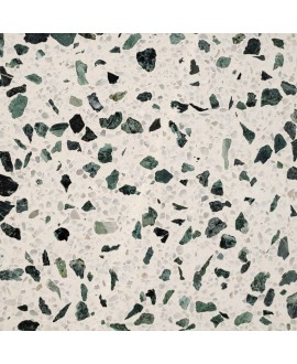 Carrelage ciment terrazzo véritable granito grand format mat ou brillant CARPPG32 60x60x2cm fond blanc