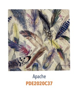 Pierre travertin décoré apache 20x20x1.2cm dif