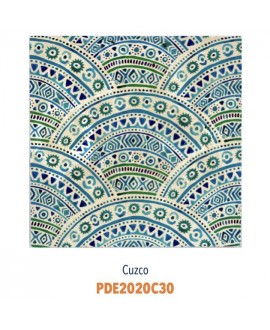 Pierre travertin décoré cuzco 20x20x1.2cm dif