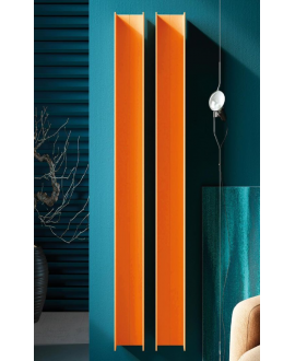 Sèche-serviette radiateur électrique design, contemporain salle de bain AntT2V orange mat