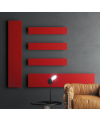 Radiateur électrique rectangulaire rouge, noir, blanc mat et blanc brillant vertical ou horizontal Antavola 201x35cm