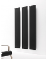 Radiateur électrique rectangulaire rouge, noir, blanc mat et blanc brillant vertical ou horizontal Antavola 201x35cm