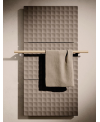 Sèche-serviette radiateur eau chaude design avec ou sans porte-serviette 82x61cm et 123x61cm antWaffle V taupe