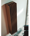 Radiateur eau chaude design vertical moderne brun, noir, blanc mat 180x36cm antTTO