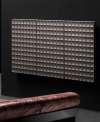 Radiateur eau chaude contemporain 61x123cm, 1100w/50°, gris mat, noir mat , blanc mat antWaffle O gris