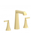 Mitigeur lavabo à poser 3 trous, bec haut, contemporain: chromé, or, or rose, or pâle, platine BL390
