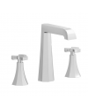 Mitigeur lavabo à poser 3 trous, bec haut, contemporain: chromé, or, or rose, or pâle, platine BT390