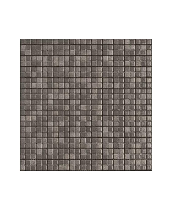 Mosaique gris foncé brillant, nuancé, sol et mur, salle de bain, 1.2x1.2cm et 2.5x2.5cm apanthologia 4 sur trame 30x30cm