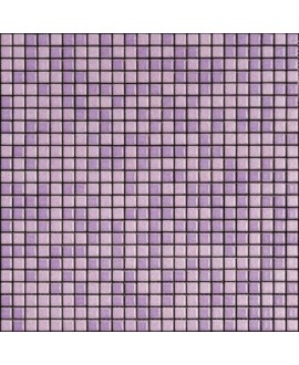 Mosaique violet brillant, nuancé, sol et mur, salle de bain, 1.2x1.2cm et 2.5x2.5cm apanthologia 6 sur trame 30x30cm